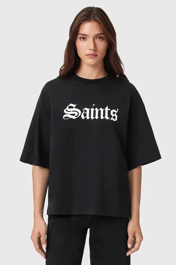 AllSaints Bombažna kratka majica AllSaints SAINT