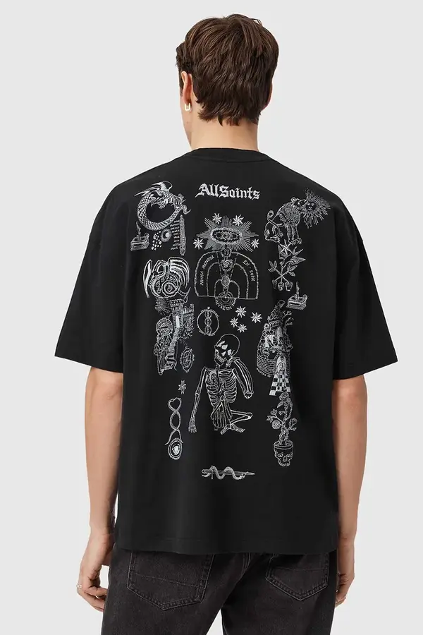 AllSaints Bombažna kratka majica AllSaints TERRA