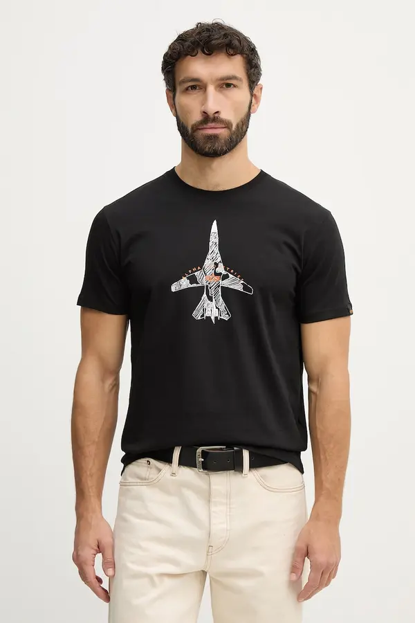 Alpha Industries Bombažna kratka majica Alpha Industries Air Force Sketch