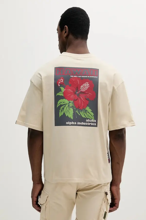 Alpha Industries Bombažna kratka majica Alpha Industries Aloha Flower T BP