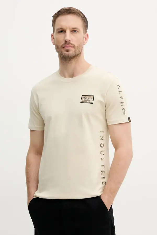 Alpha Industries Bombažna kratka majica Alpha Industries Camo Sleeve T