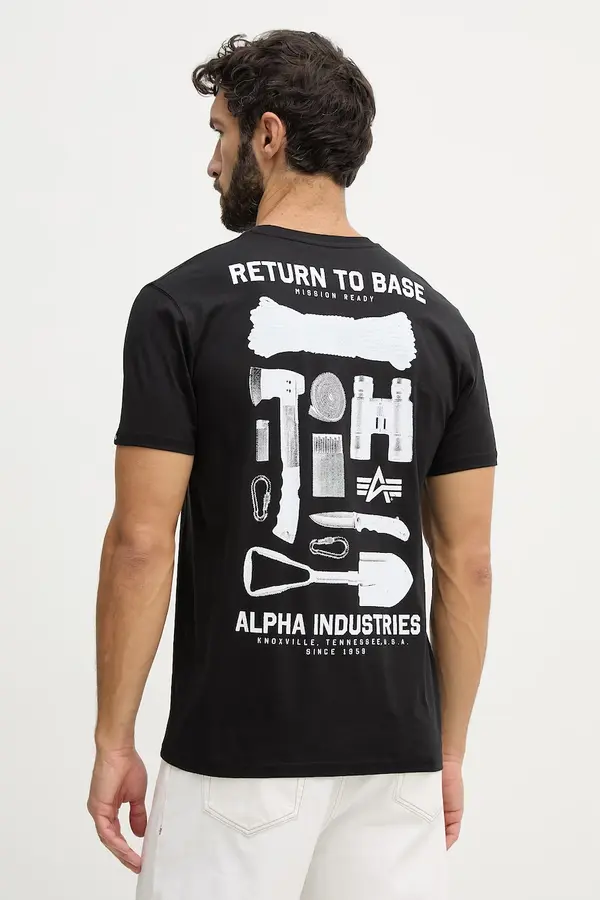 Alpha Industries Bombažna kratka majica Alpha Industries Return To Base