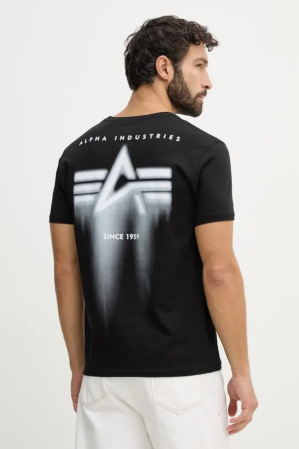 Alpha Industries Bombažna kratka majica Alpha Industries Spray Print