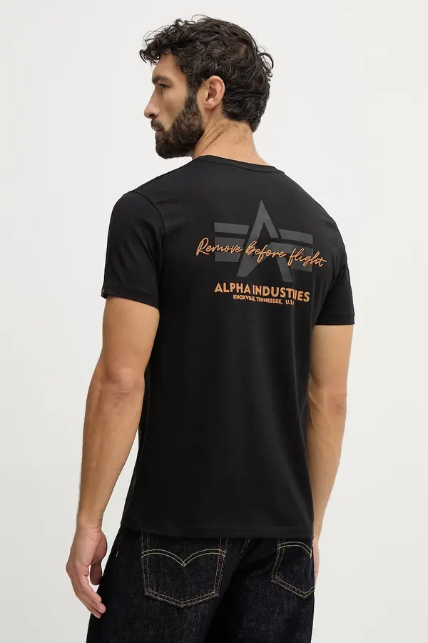 Alpha Industries Bombažna kratka majica Alpha Industries Tonal Logo Print