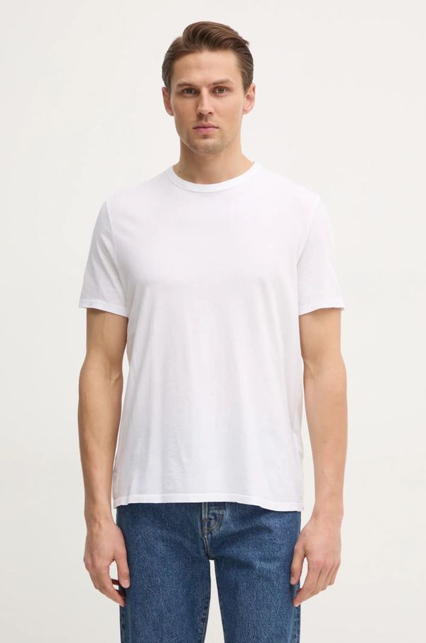 American Vintage Bombažna kratka majica American Vintage moška, bela barva, MDEV02AE25