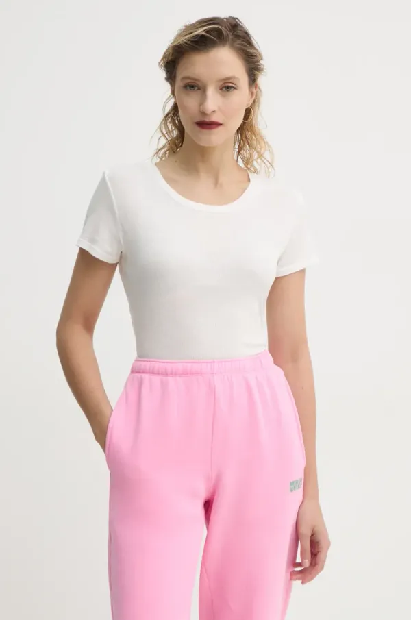 American Vintage Bombažna kratka majica American Vintage ženska, bela barva, SUL02BE25