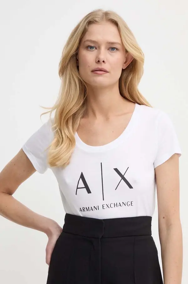 Armani Exchange Bombažna kratka majica Armani Exchange