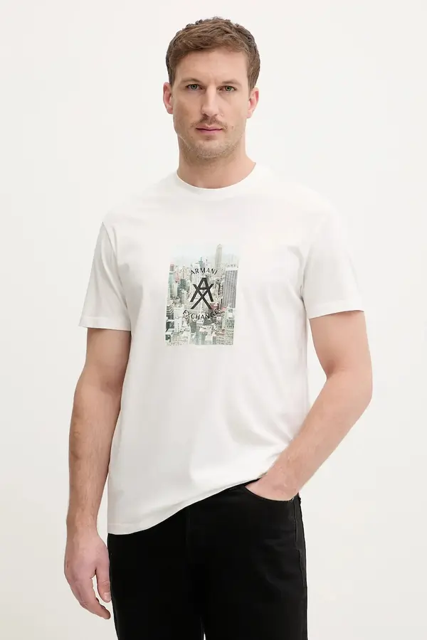 Armani Exchange Bombažna kratka majica Armani Exchange