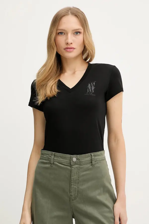 Armani Exchange Bombažna kratka majica Armani Exchange