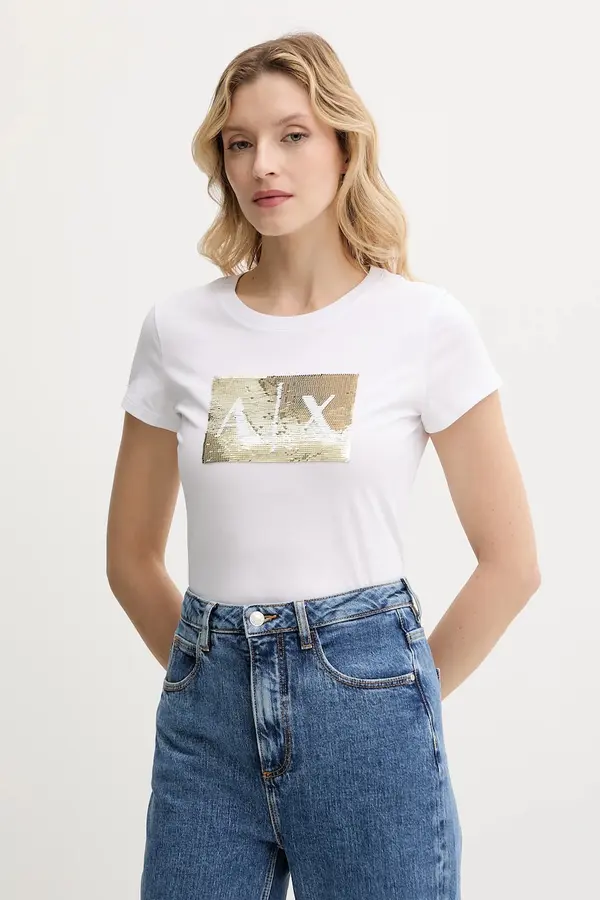 Armani Exchange Bombažna kratka majica Armani Exchange