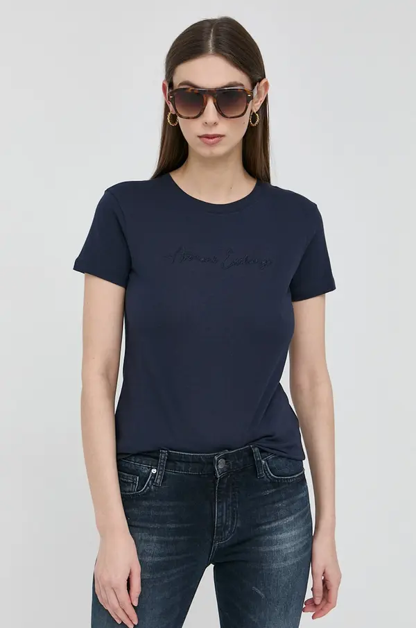 Armani Exchange Bombažna kratka majica Armani Exchange