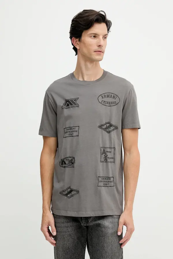 Armani Exchange Bombažna kratka majica Armani Exchange