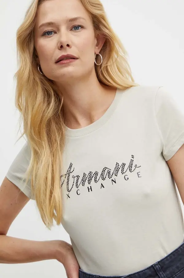 Armani Exchange Bombažna kratka majica Armani Exchange