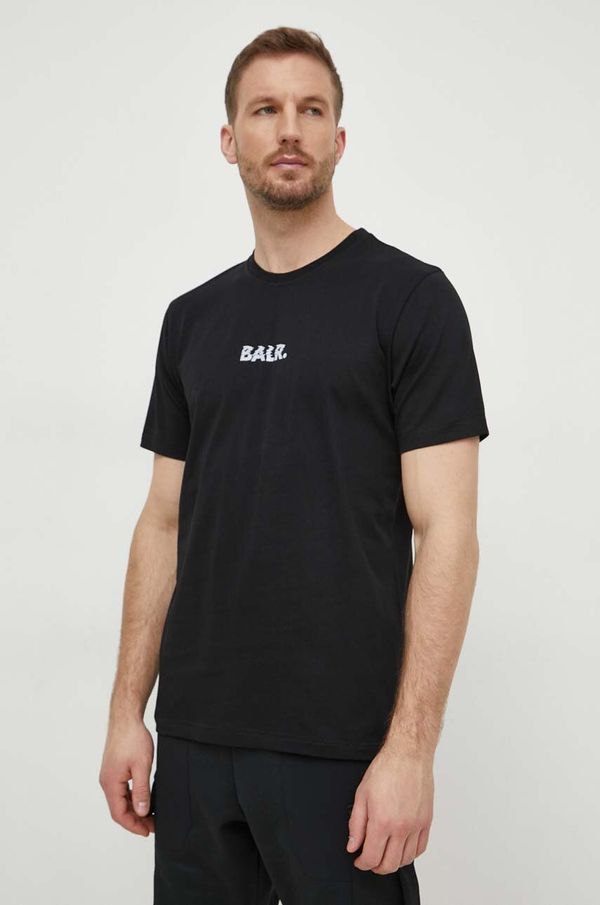 BALR. Bombažna kratka majica BALR. moški, črna barva