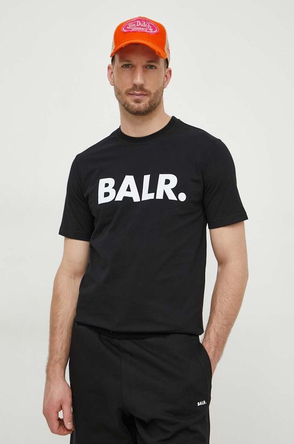 BALR. Bombažna kratka majica BALR. moški, črna barva