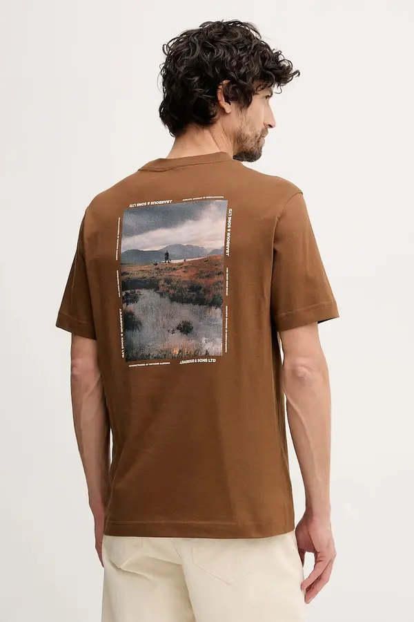 Barbour Bombažna kratka majica Barbour Parkend