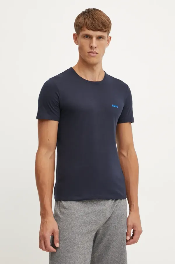 BOSS Bombažna kratka majica BOSS 3-pack moška, 50517856