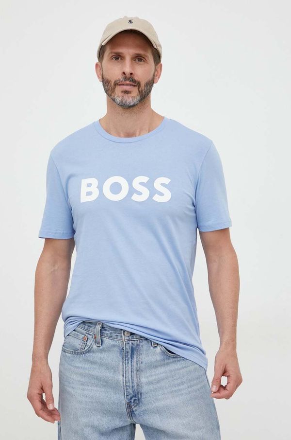 Boss Orange Bombažna kratka majica BOSS CASUAL moška
