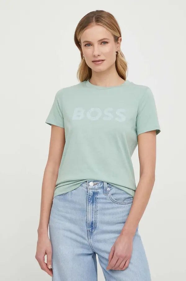 BOSS Orange Bombažna kratka majica Boss Orange C_Elogo_5