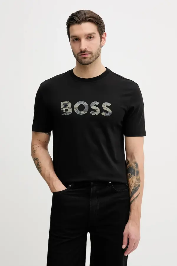 BOSS Orange Bombažna kratka majica BOSS Orange Te_Insignia