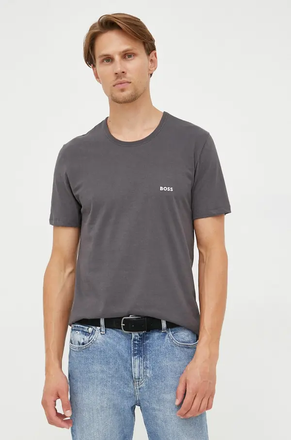 BOSS Bombažna kratka majica BOSS TShirt RN 3P Classic