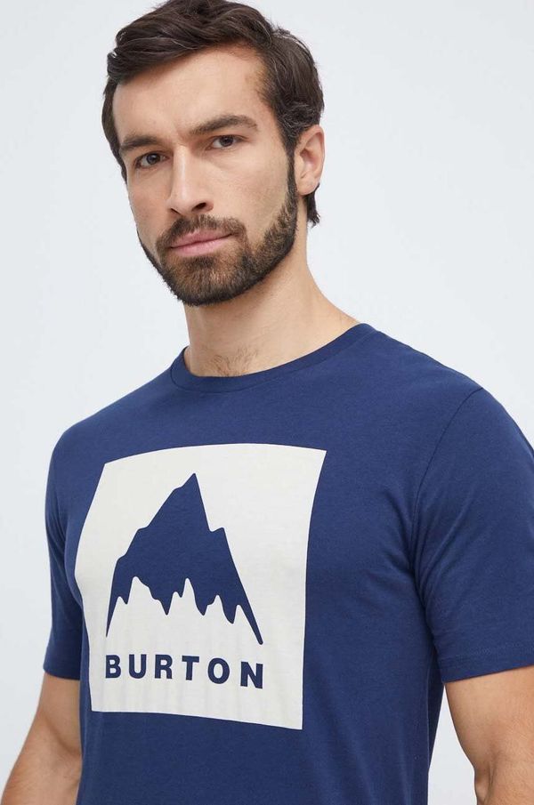 Burton Bombažna kratka majica Burton moški, mornarsko modra barva