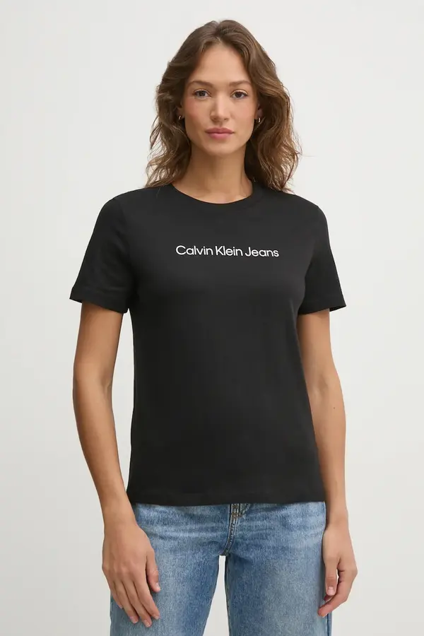 Calvin Klein Jeans Bombažna kratka majica Calvin Klein Jeans