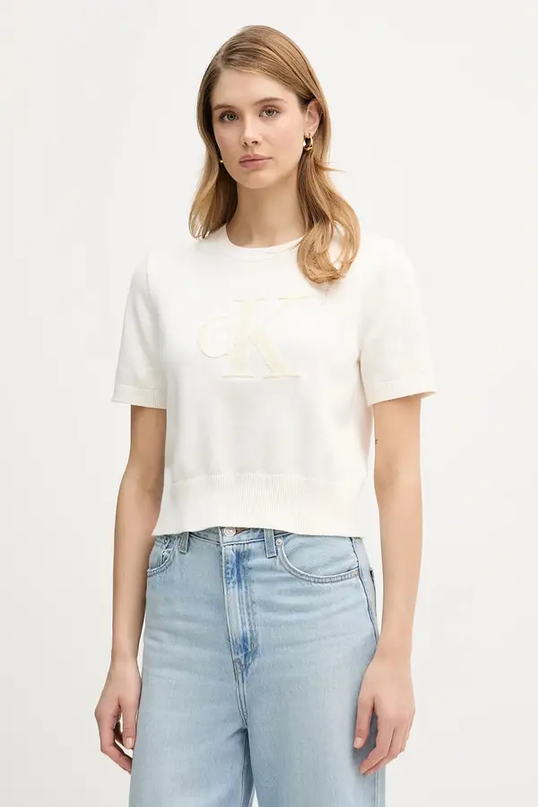 Calvin Klein Jeans Bombažna kratka majica Calvin Klein Jeans
