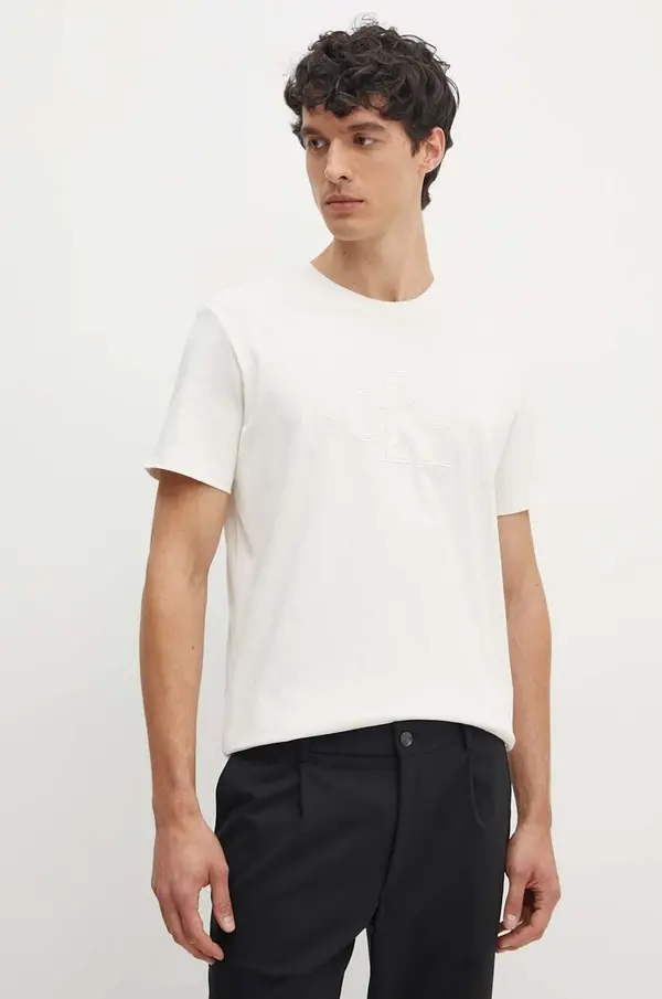 Calvin Klein Jeans Bombažna kratka majica Calvin Klein Jeans