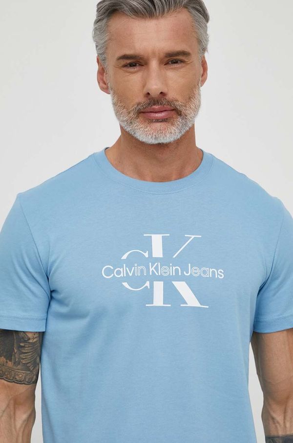 Calvin Klein Jeans Bombažna kratka majica Calvin Klein Jeans moški