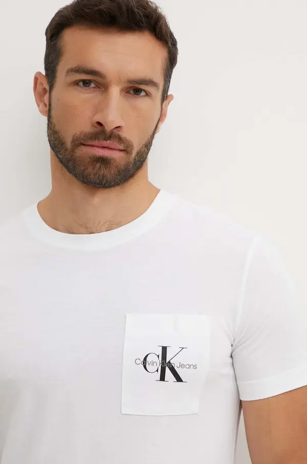Calvin Klein Jeans Bombažna kratka majica Calvin Klein Jeans