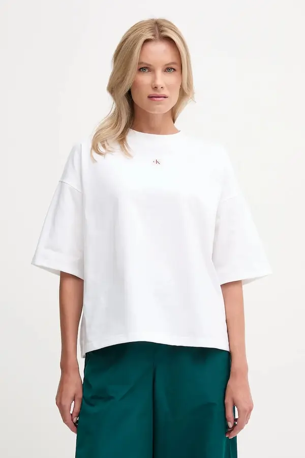 Calvin Klein Jeans Bombažna kratka majica Calvin Klein Jeans