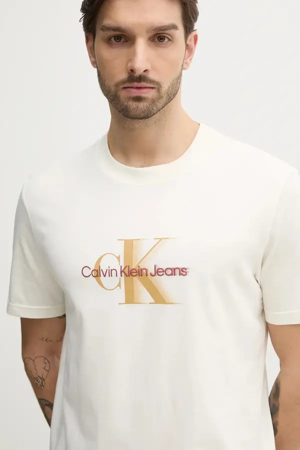 Calvin Klein Jeans Bombažna kratka majica Calvin Klein Jeans