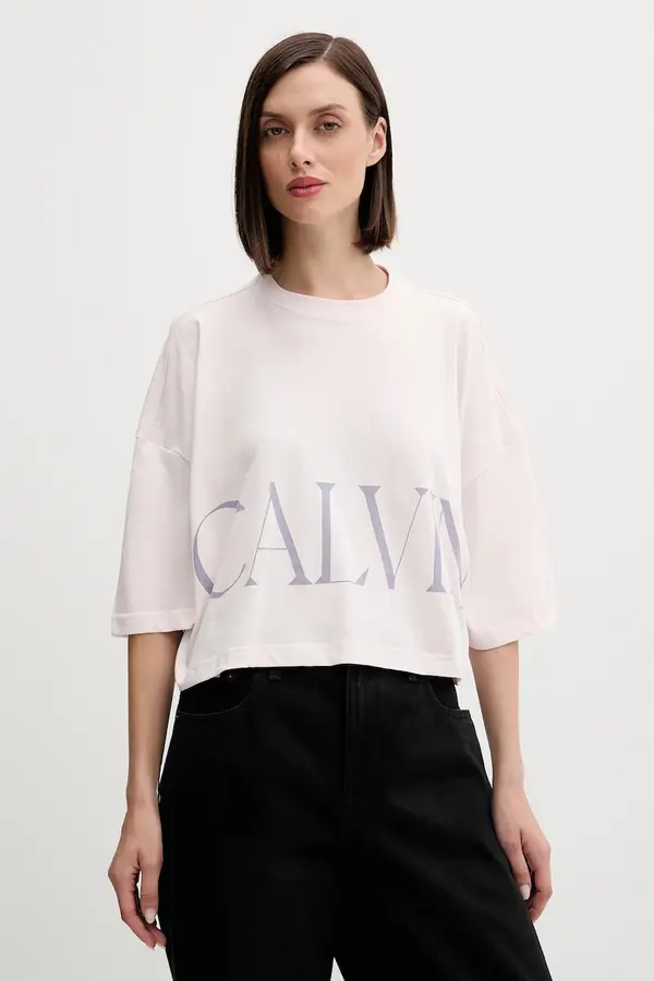 Calvin Klein Jeans Bombažna kratka majica Calvin Klein Jeans