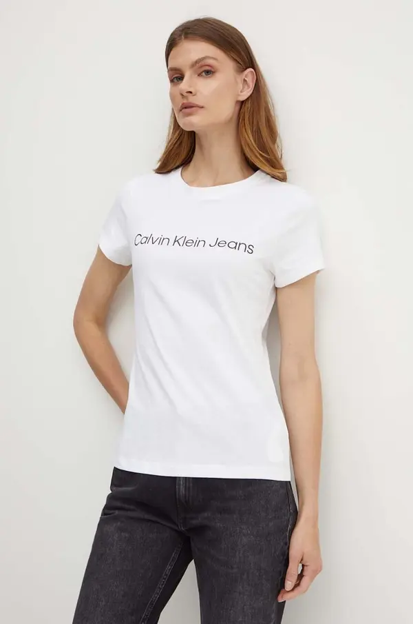 Calvin Klein Jeans Bombažna kratka majica Calvin Klein Jeans