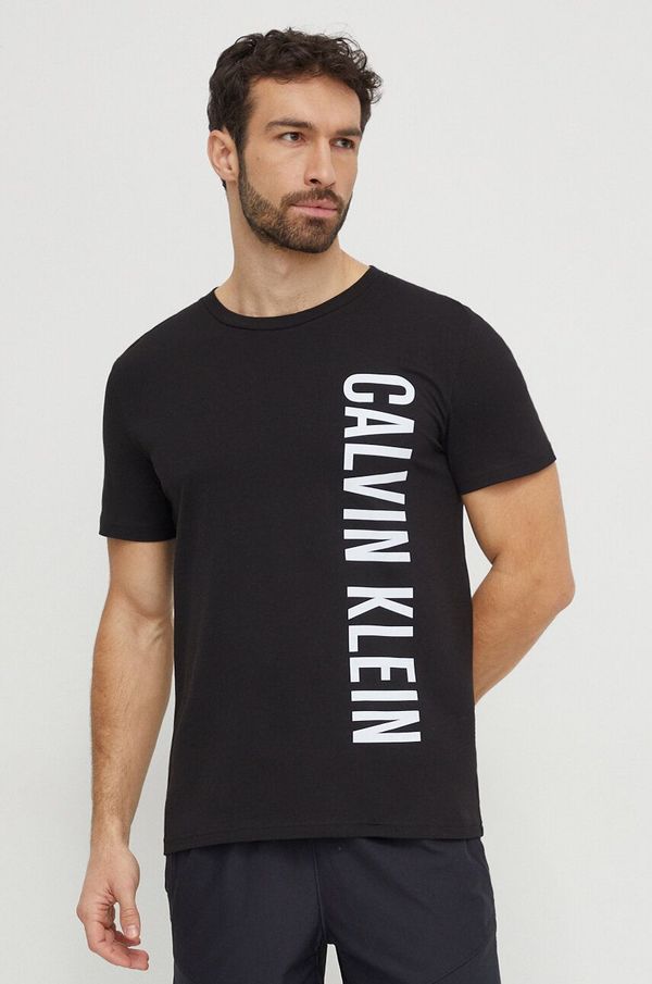 Calvin Klein Bombažna kratka majica Calvin Klein moški, črna barva