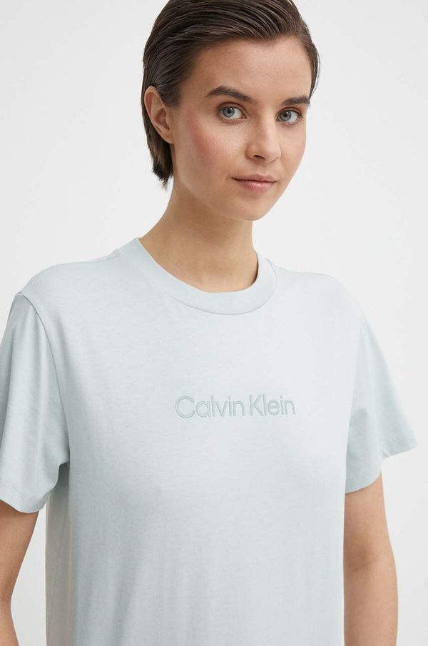 Calvin Klein Bombažna kratka majica Calvin Klein ženski, roza barva