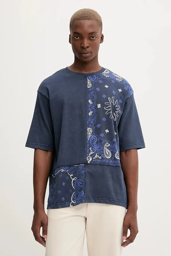 Desigual Bombažna kratka majica Desigual BACK CUTTING PAI