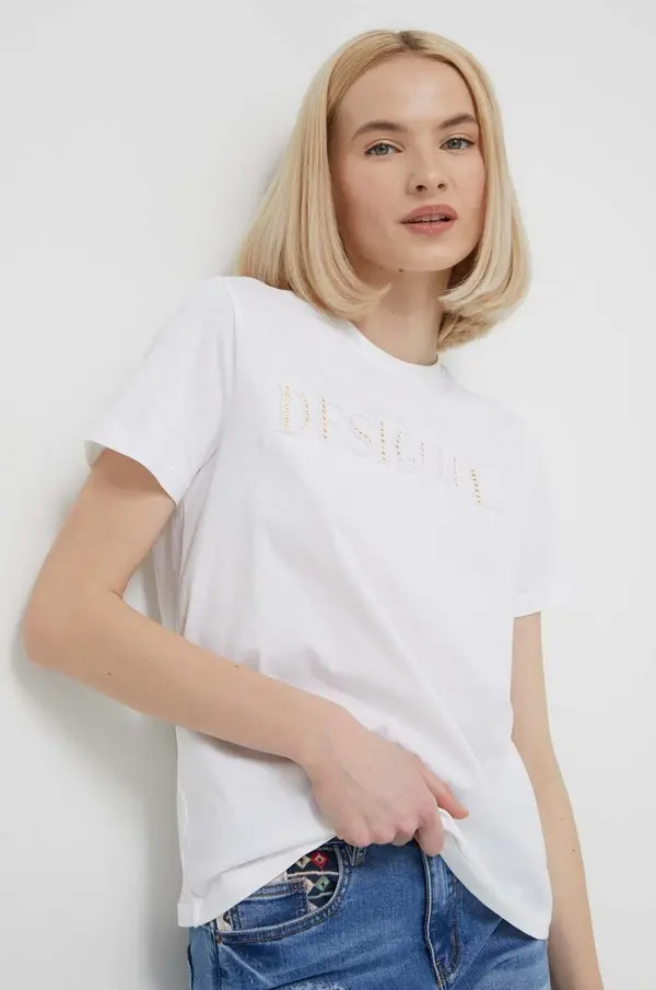 Desigual Bombažna kratka majica Desigual