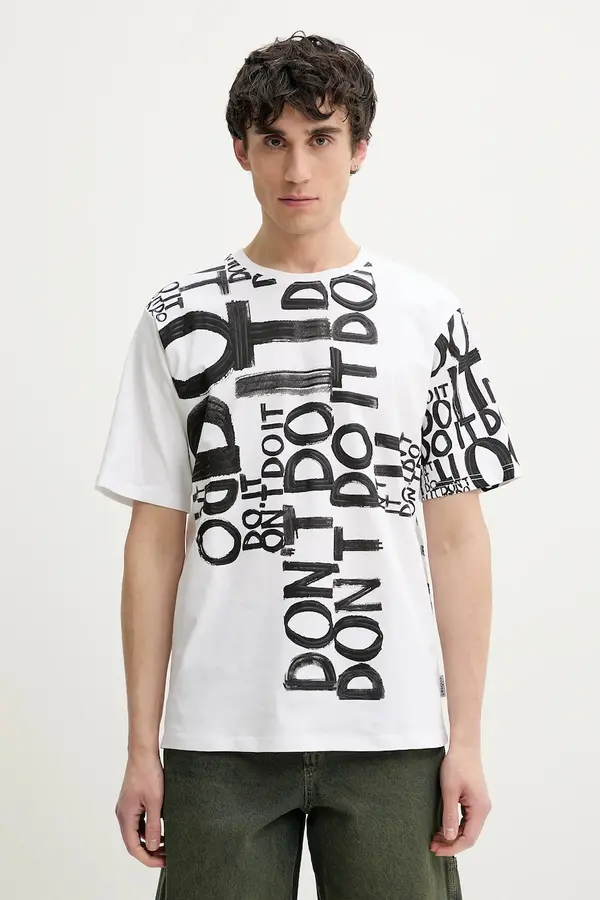 Desigual Bombažna kratka majica Desigual LONDON