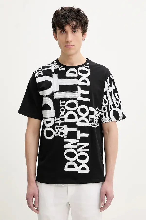 Desigual Bombažna kratka majica Desigual MAN MILAN