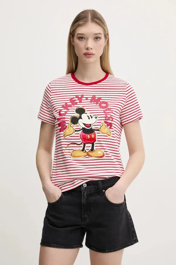Desigual Bombažna kratka majica Desigual MICKEY MOUSE