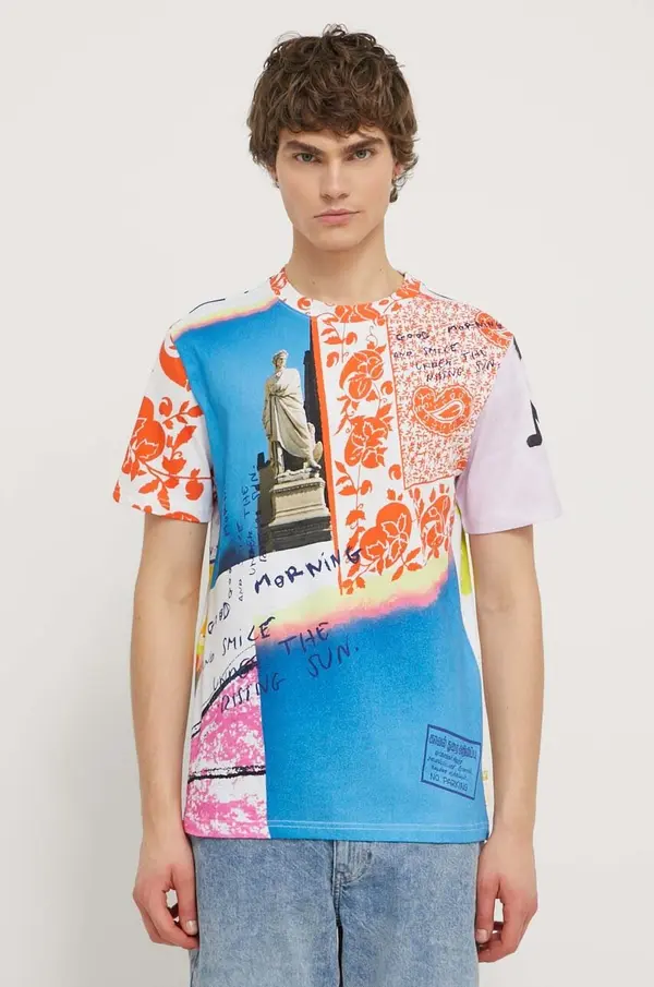 Desigual Bombažna kratka majica Desigual
