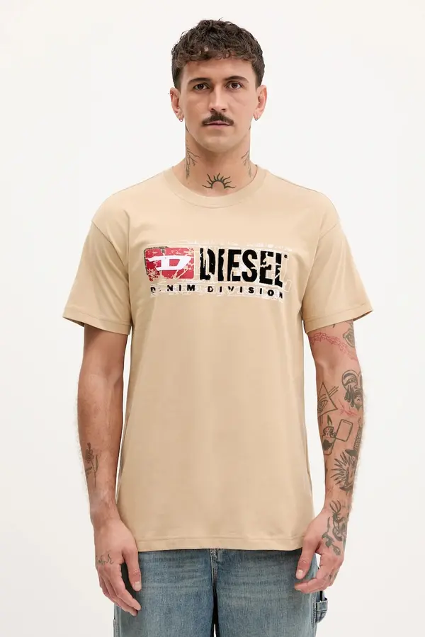Diesel Bombažna kratka majica Diesel T-NORM-T6