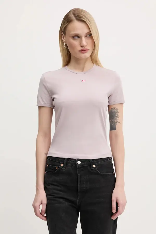 Diesel Bombažna kratka majica Diesel T-UNCUTIE-LONG-D T-SHIRT
