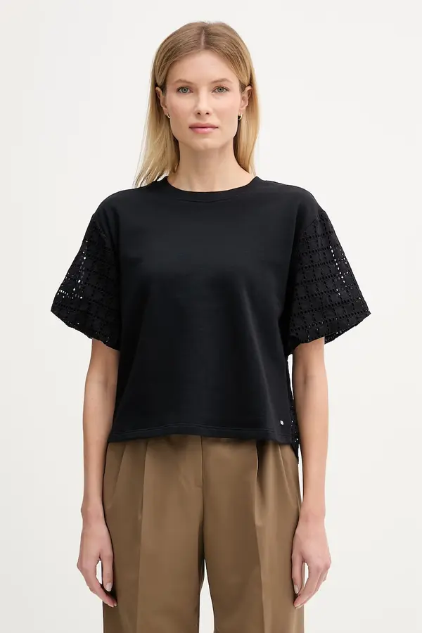 DKNY Bombažna kratka majica Dkny