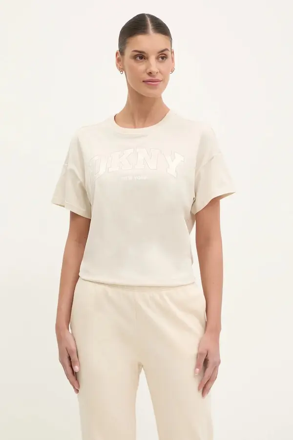 DKNY Bombažna kratka majica Dkny