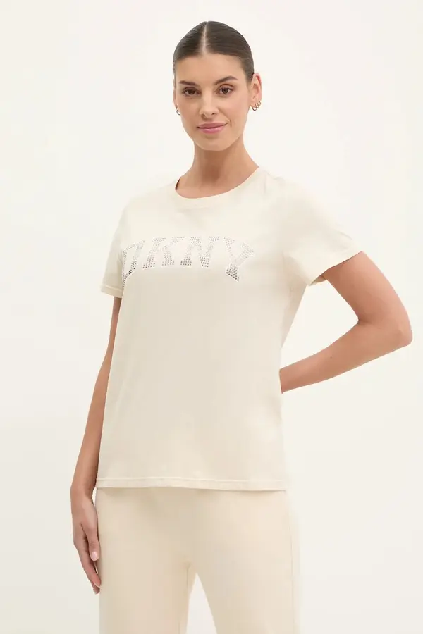 DKNY Bombažna kratka majica Dkny