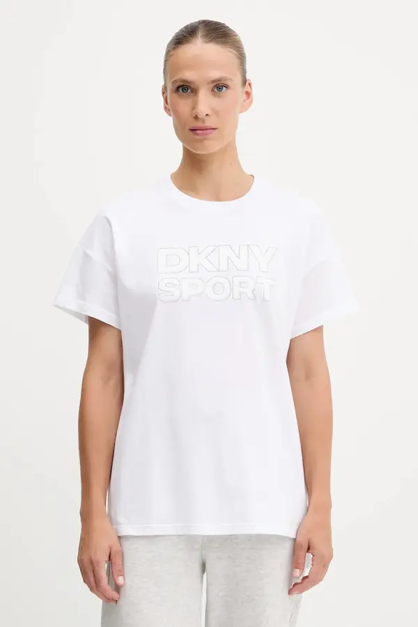 DKNY Bombažna kratka majica Dkny