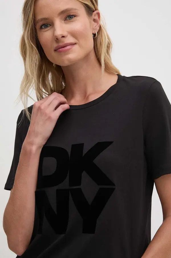 DKNY Bombažna kratka majica Dkny